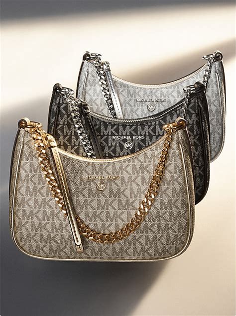 Jet Set Charm Small Metallic Leather Pochette